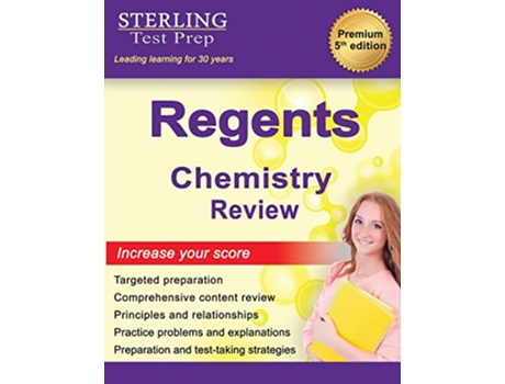 Livro Regents Chemistry Review New York Regents Physical Science Exam New York Regents Exam Study AIDS de Sterling Test Prep (Inglês)