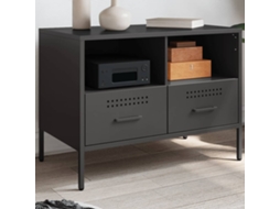 Vidaxl Móvel De Tv 68x39x50,5 Cm Aço Preto
