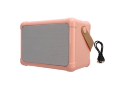 Caixa De Som Bluetooth Hifi Transmissão Rápida Anti-interferência Luz Led Rosa Sem Microfone
