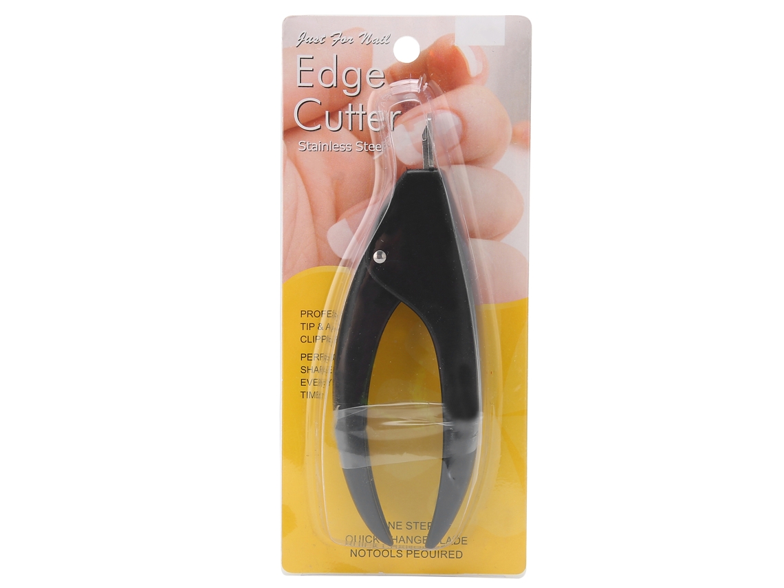 Cortador De Unhas Falsas Em Forma De U Alicate Para Unhas Artificiais Ferramenta De Manicure Em Aço Inoxidável Preto
