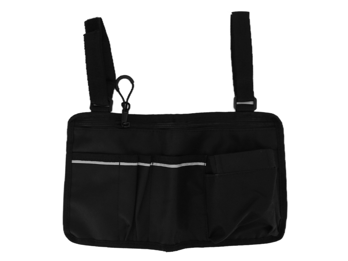Bolsa Lateral para Cadeira de Rodas de Tecido Oxford 600d com Alças Ajustáveis S/MARCA