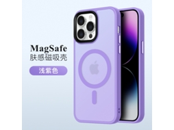 Capa Roxa Para Iphone 17 Pro Max Com Acabamento Fosco E Proteção Magnética Contra Quedas.