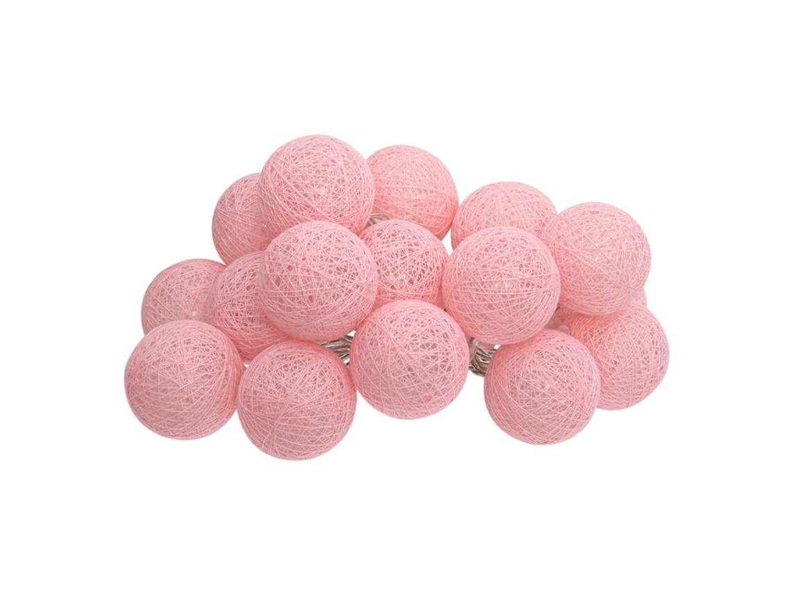 Well Home - Guirlanda Led Rosa 16 Bolas