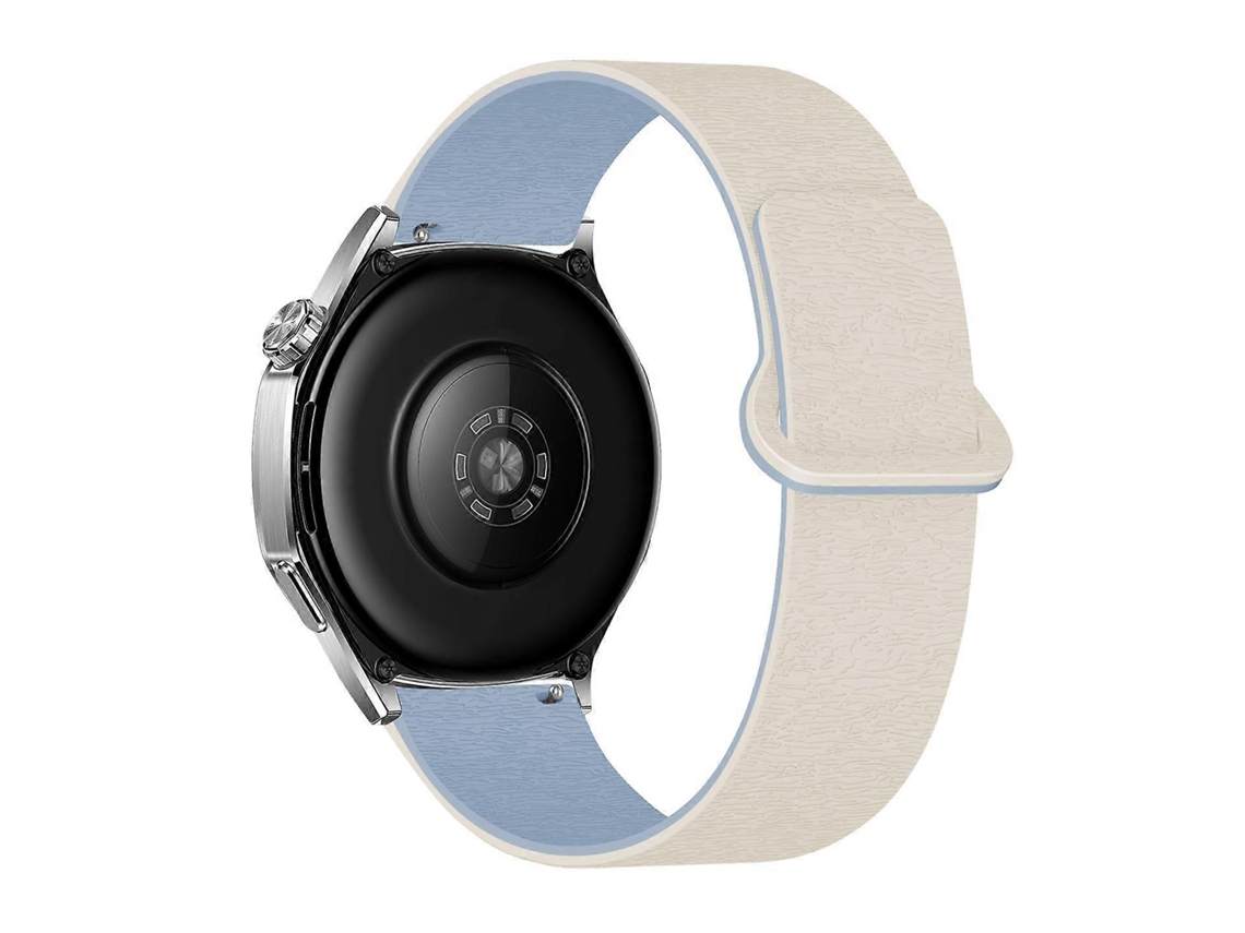 Pulseira De Relógio Em Silicone Magnético Macio Com Estampa De Madeira Cloud Wood E Fecho Reverso.
