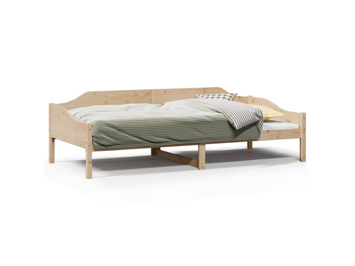 Bed Frame, Bed Frames Vidaxl Marrom Madeira De Pinho (90 X 200 Cm)