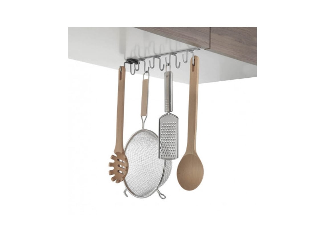 Cabide Multiuso 10 Ganchos 'My-Hooks' 6X25X6Cm METALTEX
