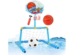 Cesta De Basquete Para Piscina, Gol De Futebol 2 Em 1, Com 2 Bolas E 1 Bomba De Ar, Para Crianças A Vayotoy