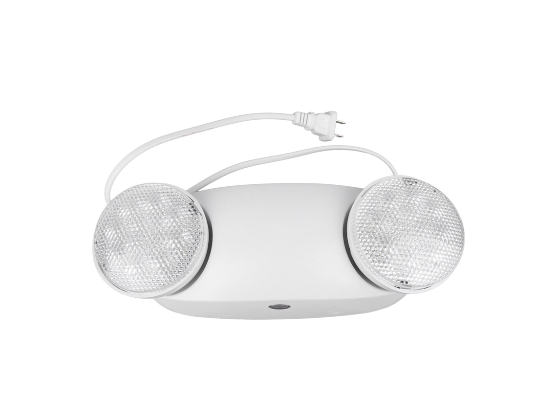 Luz de Emergência Led com 2 Lâmpadas, Bateria 1800mah, Fixture Comercial, Abs | S/MARCA