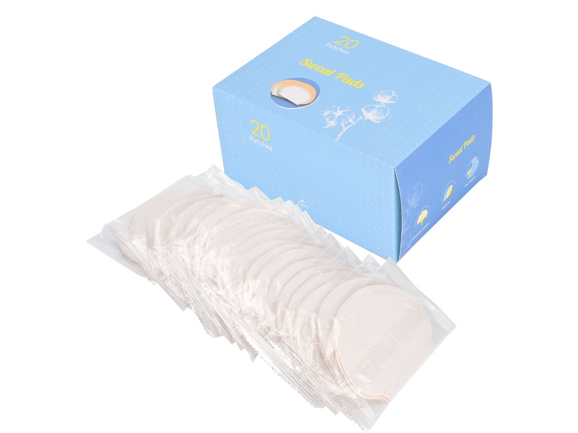 40pcs Adesivos Descartáveis Absorventes De Suor Para Axilas Adultos Sem Estímulo