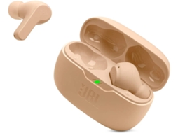 Auriculares Bluetooth True Wireless JBL Wave Beam (In Ear - Microfone - Bege)