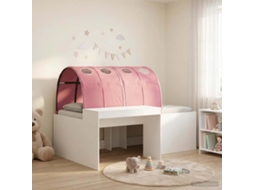 Vidaxl Cama Com Túnel 3 Unid. Carvalho Artisian E Rosa