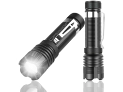 Lanterna LED pequena 4 peças, 500 lumens, 5 modos, zoom, IPX4, classe energética A++ S/MARCA