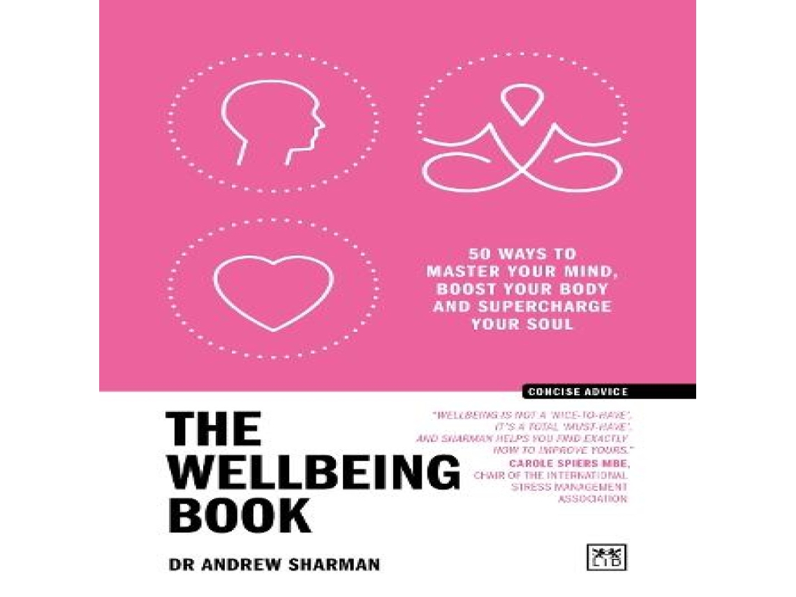 Livro Wellbeing Book de Andrew Sharman (Inglês)