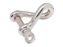 Manilha de Âncora Twisted Prateado 4.8 Mmseachoice