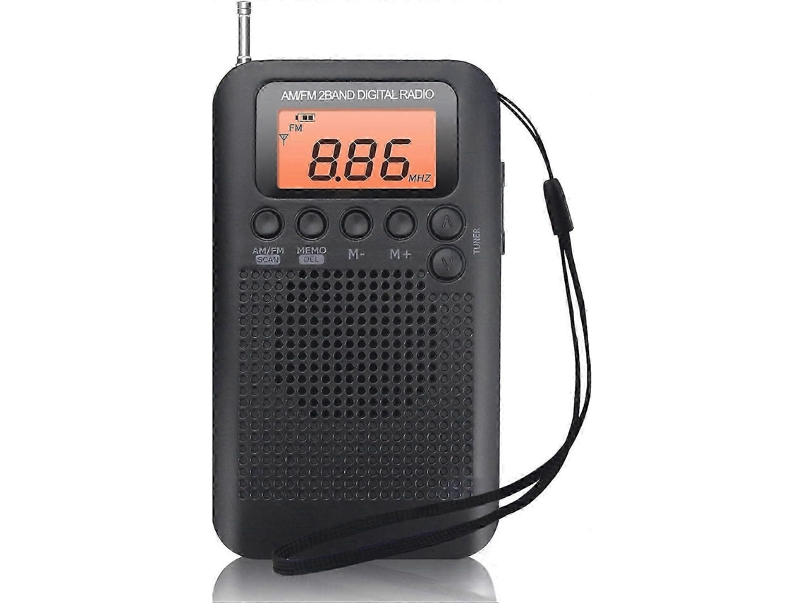 Rádio Portátil Mini Rádio De Bolso Com Alto Falante Fm/am Receptor Estéreo Digital Dsp Com Despertador E Olysi Shop