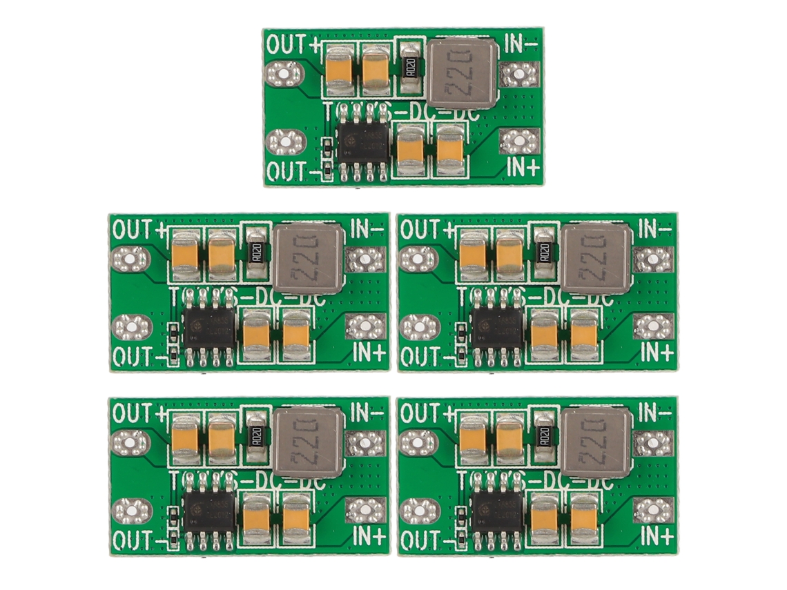 Aetheria 5pcs Módulo Buck Dc para Dc 12v 24v para 9v/2a Eficiência 92% Conversor de Tensão