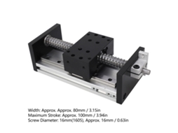 Atuador Linear Com Roda Manivela 100mm Cnc Eixo Xyz