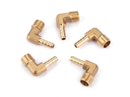 Conector De Curva 90° De Latão Com Rosca Macho