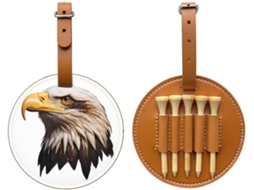 Bolsa para Tees de Golfe Black Eagle Head, Preta | S/MARCA