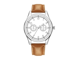 Relógio de quartzo clássico moderno para homem, estilo casual, presente decorativo (02)