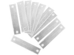Pacote com 10 Painéis Refletivos Retangulares de 18x4 Cm para Postes, Faixas Refletivas. SFUSHOS