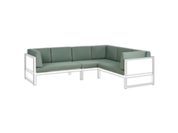 Conjunto De Capas Para Almofadas De Exterior Beliani Castella De Poliéster Verde 62x36x15