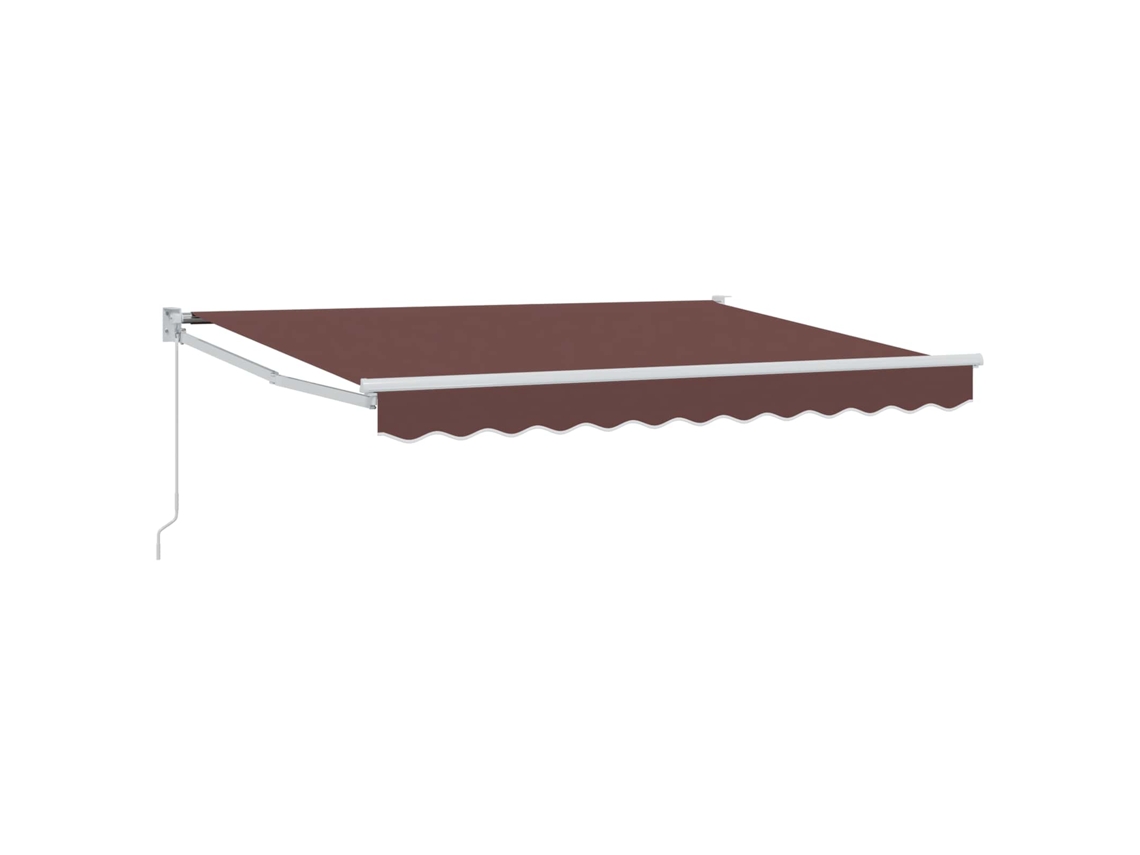 Conjunto 1 Toldo Externo Vidaxl Castanho Poliéster (3,5 X 2 M)