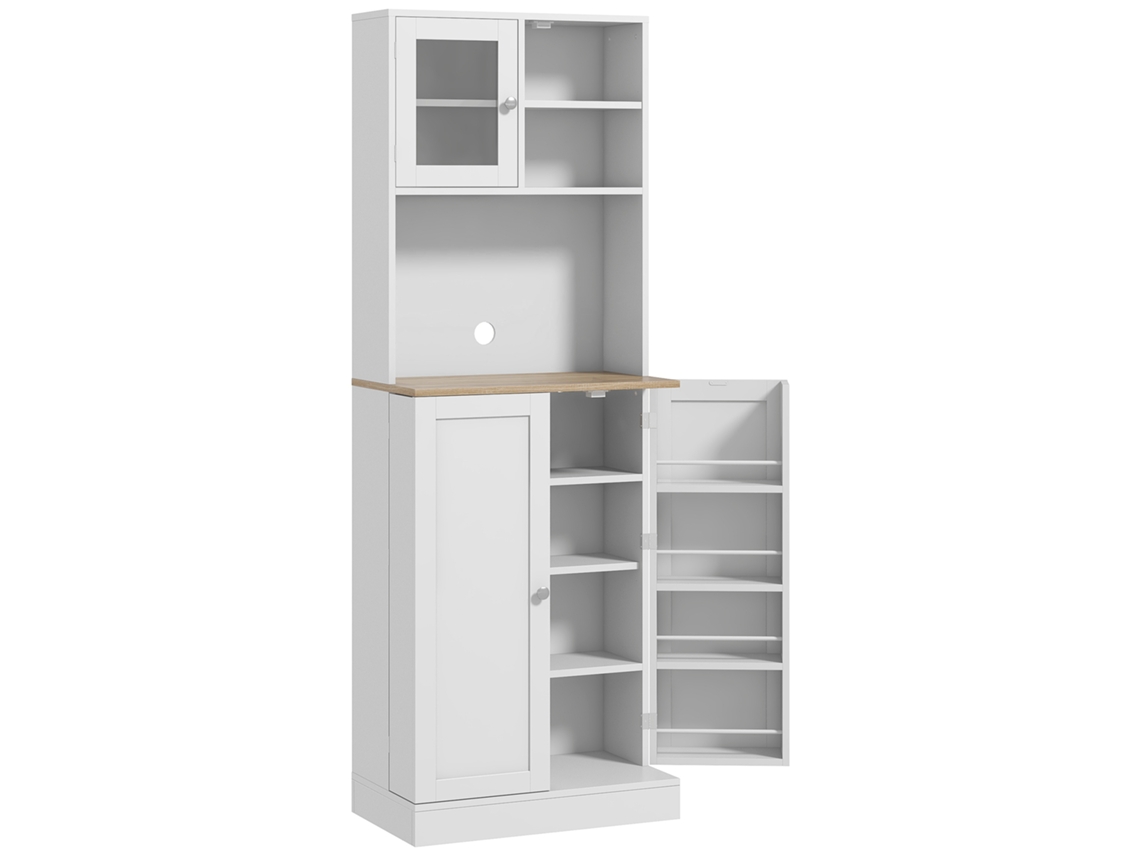 Armário Alto Cozinha 3 Portas 60x35x169 cm Branco S/MARCA (prateleiras ajustáveis)