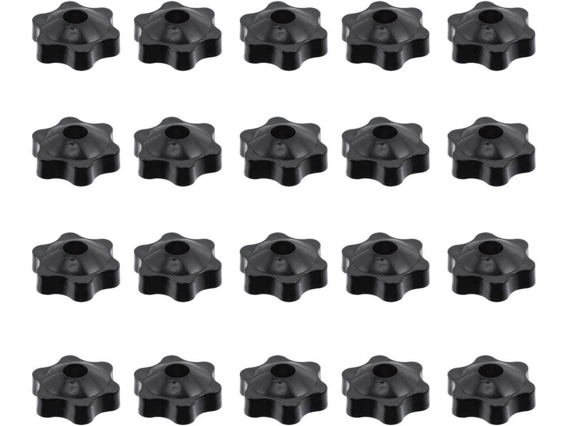 Yarnow Botões De Encaixe Com Design Ergonômico, 20 Peças, Abs Preto, Para Equipamentos E Ferramentas Mecânicas