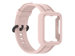 Bracelete de Smartwatch para Xiaomi Redmi Watch 2 de cor sólida de silicone (rosa)