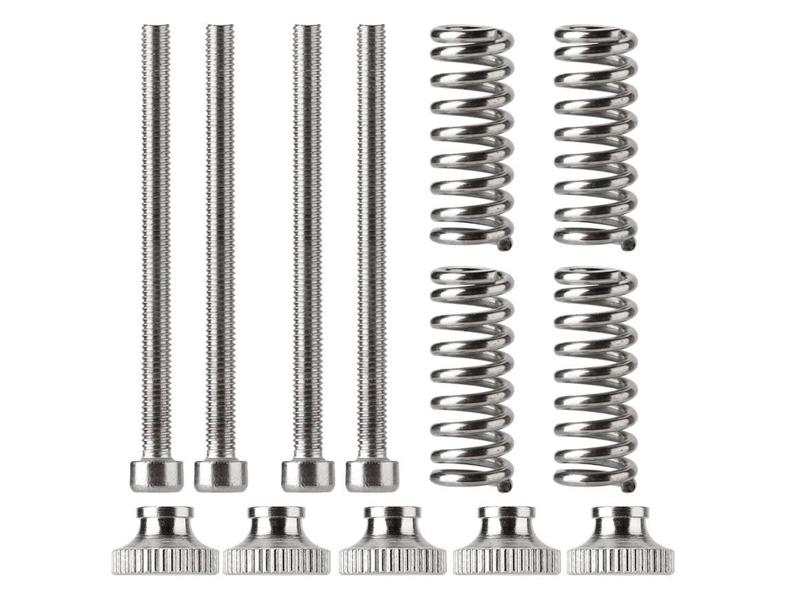 Peças/conjunto Parafusos Porcas Mola Porca De Nivelamento M3 Aço Inoxidável Impressora 3d