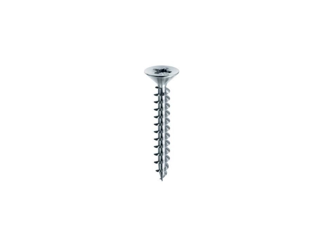 500 Parafusos Universais Panelvit de Cabeça Escareada Pz2 D. 3 5 X 20 Mm Zincados Brancos Lubrificados MUSTAD
