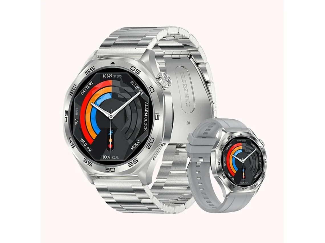 Smartwatch Ak83 400amh À Prova De Poeira Para Ambientes Externos Bestvite (prata)