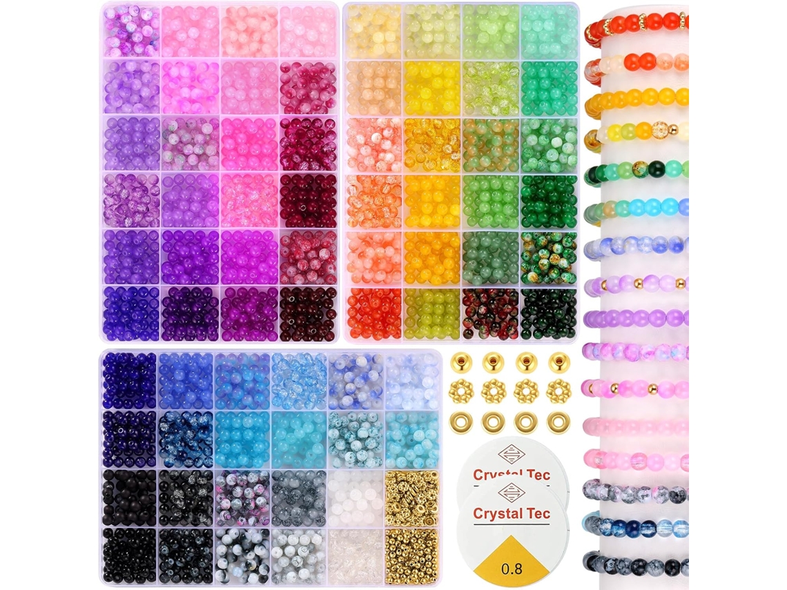 Kit 2700 Contas Vidro 6mm