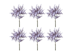 Laxiscreed Ramos De Eucalipto Artificial Para Decoração – Pack Com 6 Peças