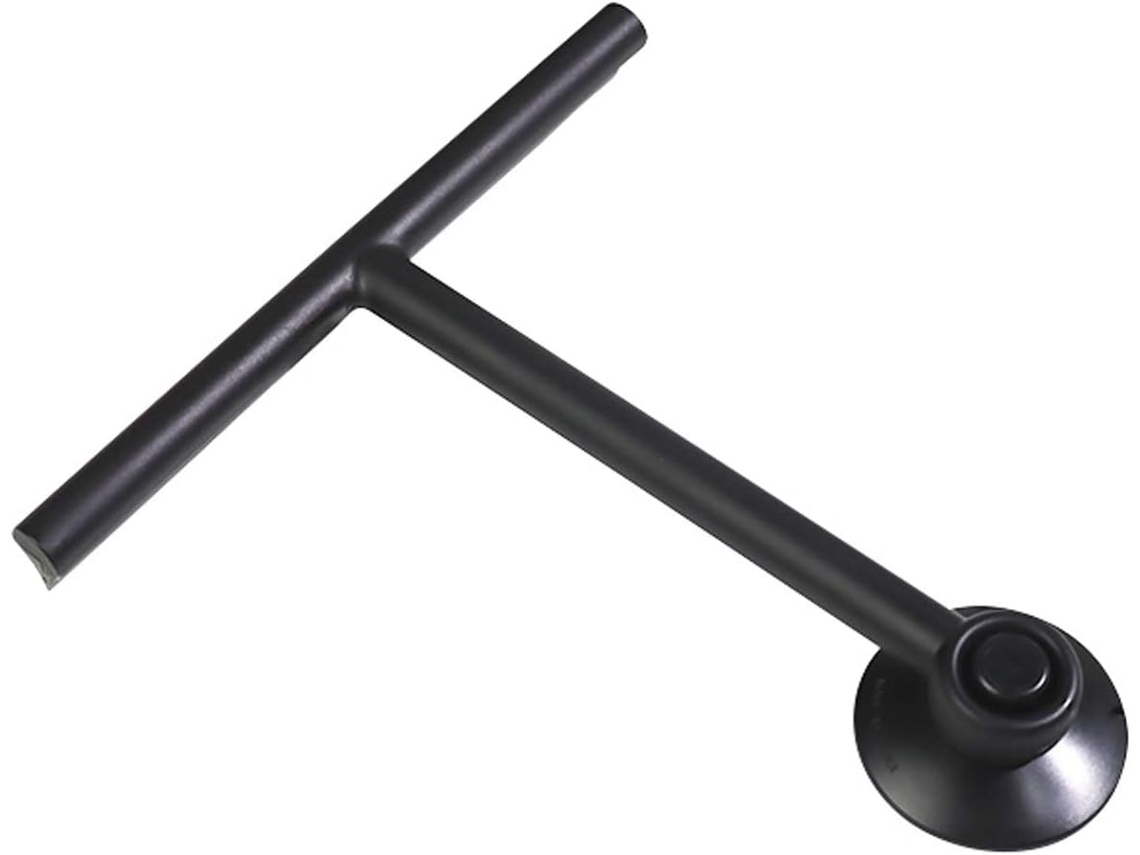 Raspador De Chuveiro Com Suporte De Ventosa, Preto, Raspador De Janela