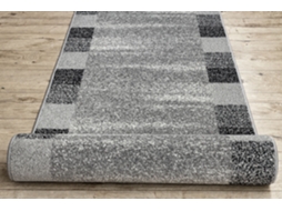 Passadeira Silver Etna Moldura Areia Cinzento 80Cm