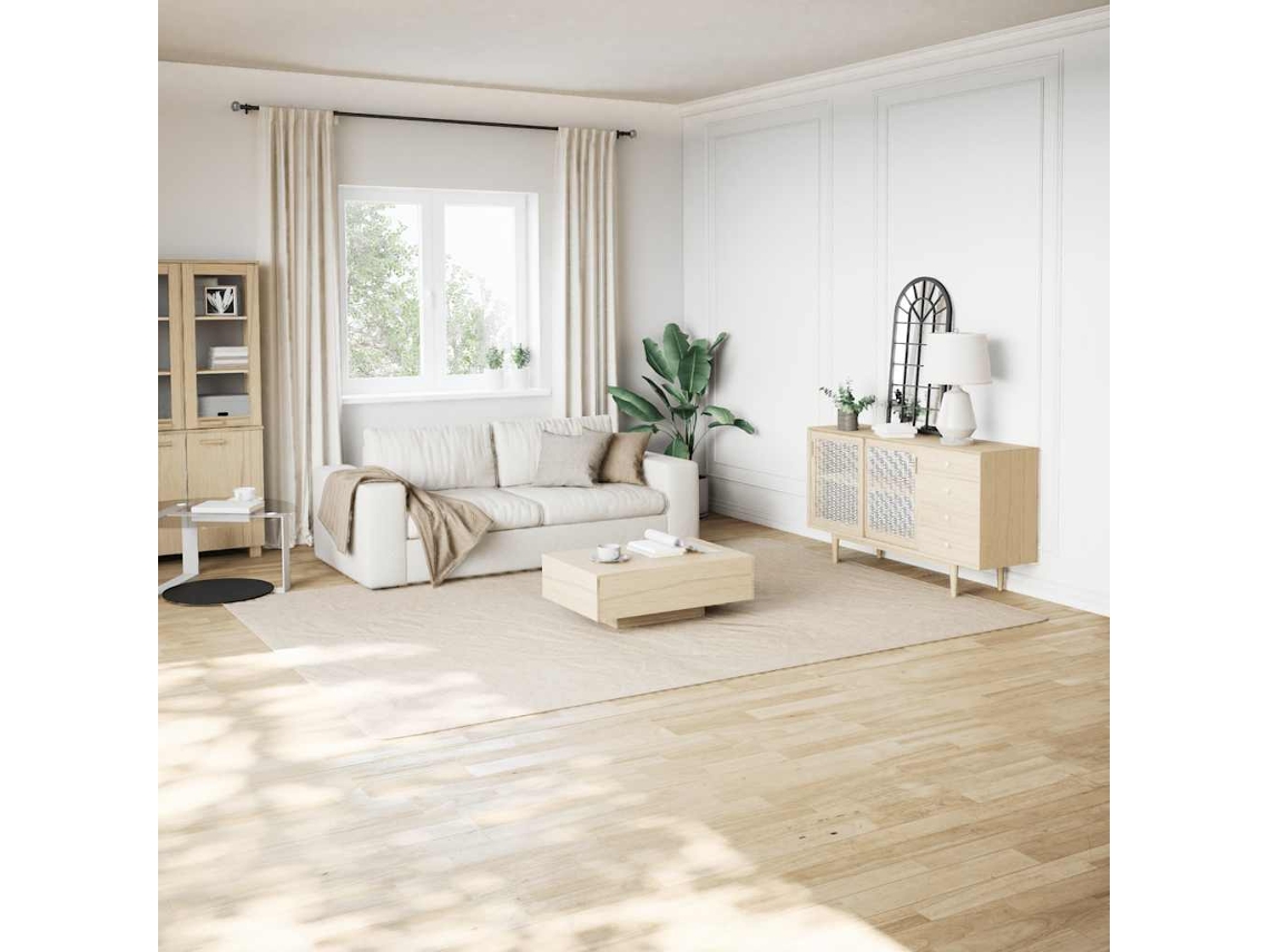 Vidaxl Tapete Felpudo, Creme E Branco, 240x340 Cm, Poliéster