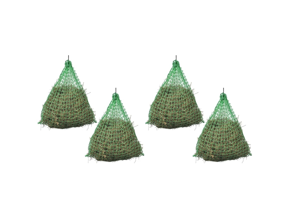 Vidaxl Redes Para Feno Arredondadas Pp 4 Pcs 0,75x0,5 M