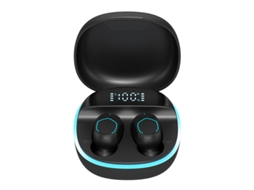 Auriculares Sem Fio Binaural Tws  para Jogos com Display Digital Bluetooth de Baixa Latência
