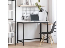 Vidaxl Mesa Branco 100 X 50 X 77 Cm Madeira De Engenharia E Aço