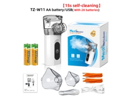 Nebulizador Ultrassónico Portátil com Bocal e Máscara Adequado para Crianças e Adultos Alimentado por Bateria XIAOMOYU