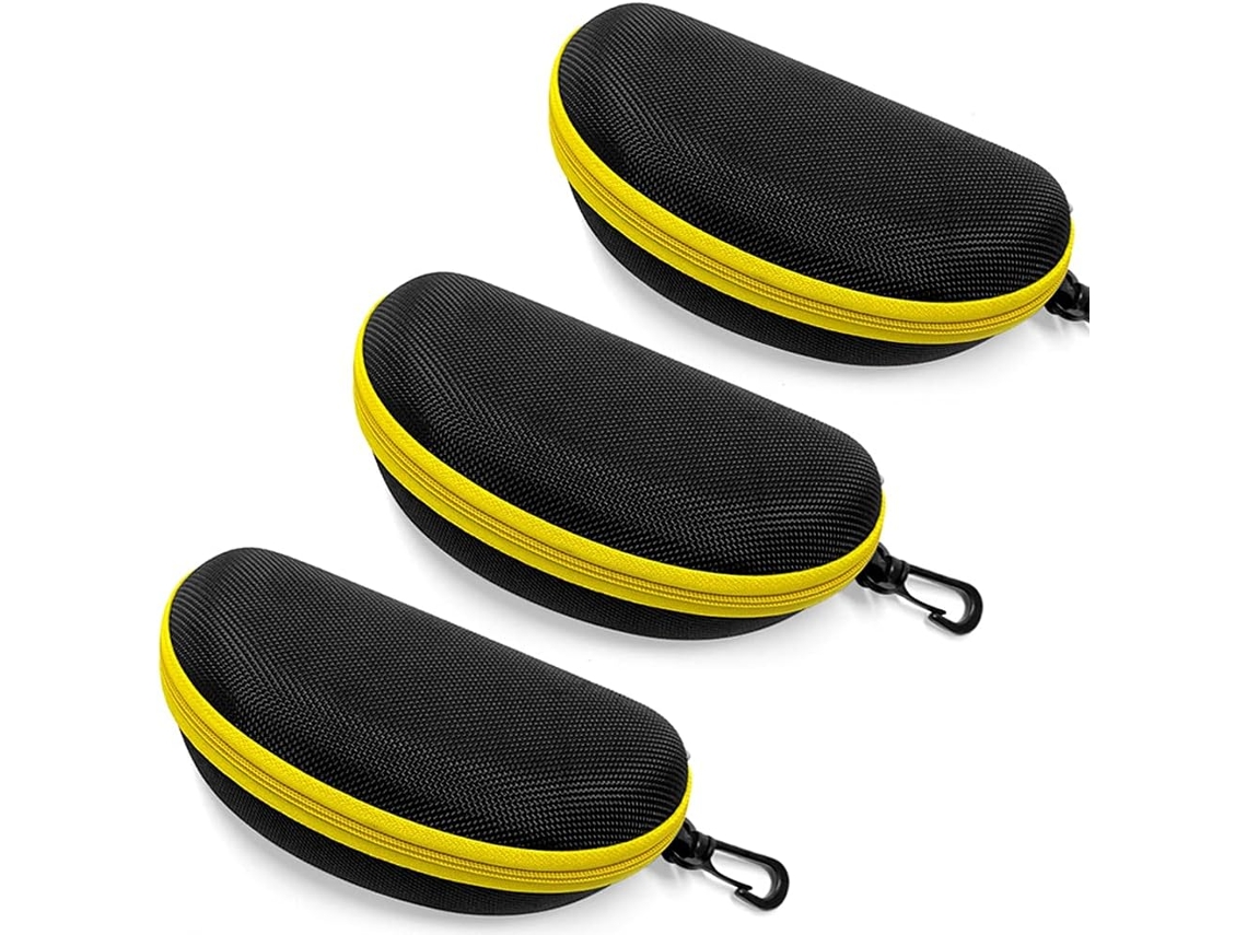 Conjunto de 3 Estojos Rígidos para Óculos de Sol com Zíper AQUAFORGE
