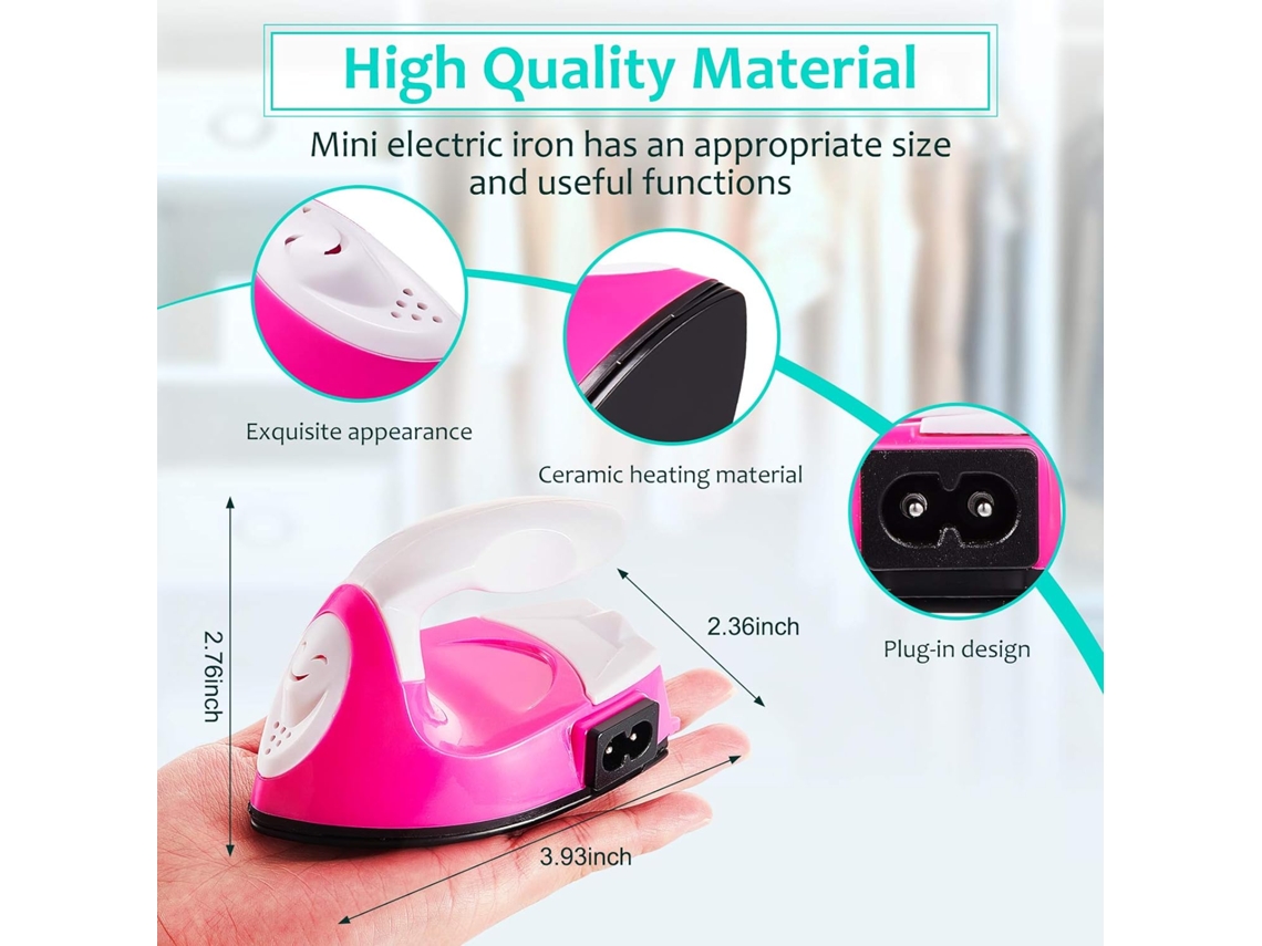 Mini Prensa Térmica Mini Ferro Elétrico Portátil Mini Prensa Térmica Portátil Mini Ferro Com Base De Carregamento Aquaforge