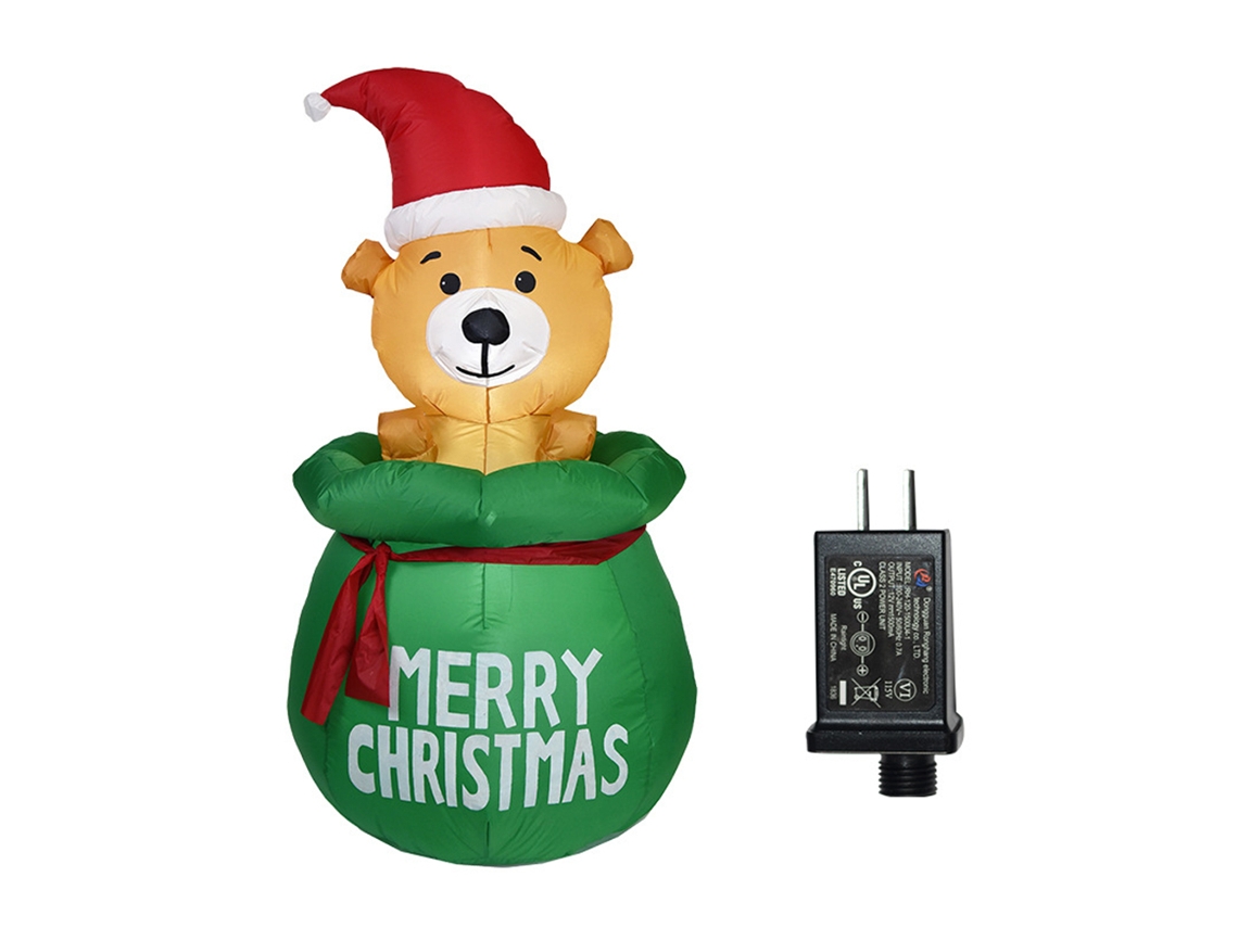 Laxiscreed Decoração De Jardim Inflável De Natal Com Luzes Para Uma Festa Festiva E Alegre