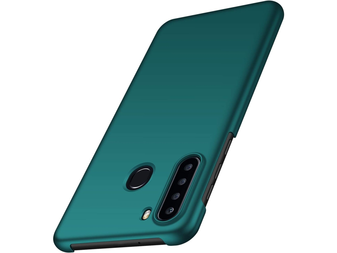 Capa Antichoque Resistente Antirriscos Para Samsung Galaxy A21 Verde Elysve