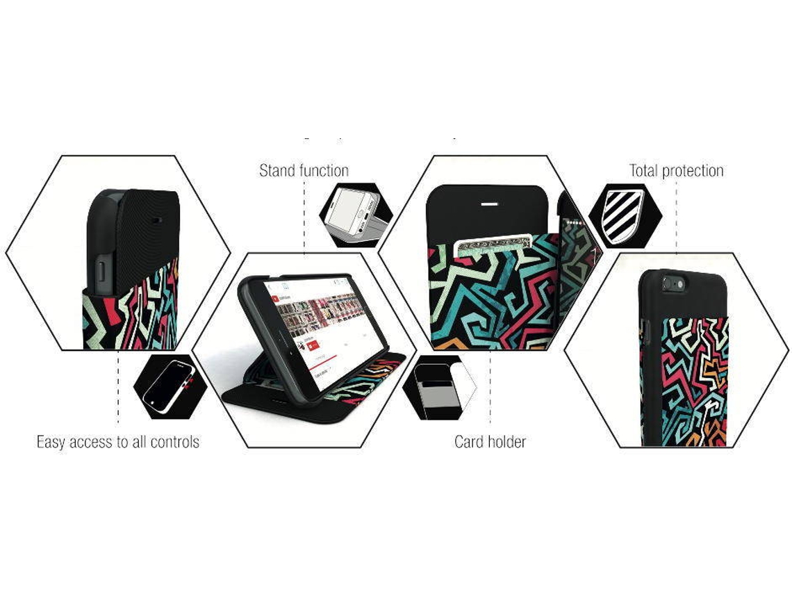 Capa iPhone 6, 6s, 7, 8 I-PAINT Pop Art Multicor