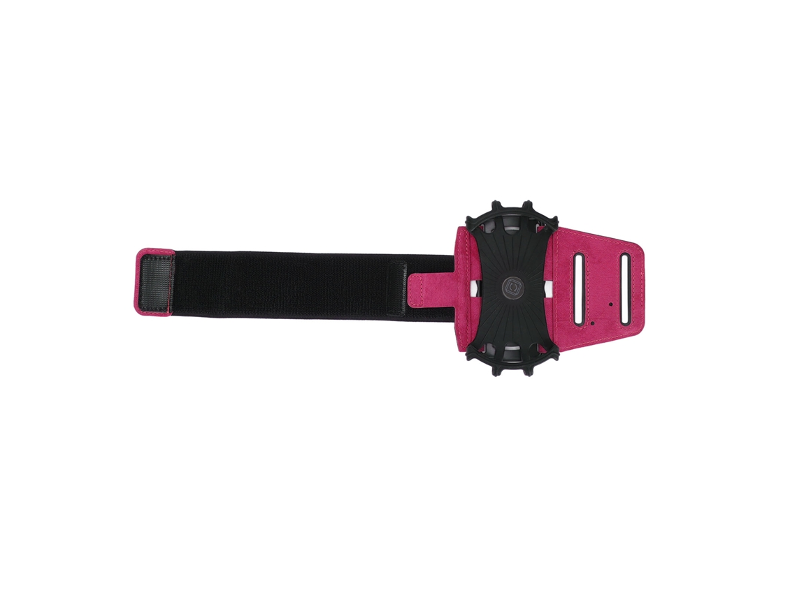 Aetheria braçadeira Rotativa 360 Graus para Telefone Inteligente com Camada de Armazenamento Rosa Claro Grande