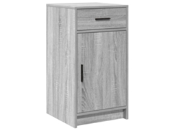 Conjunto 1 Móveis Buffet Vidaxl Cinzento Derivados De Madeira (40 X 40,5 X 75 Cm)