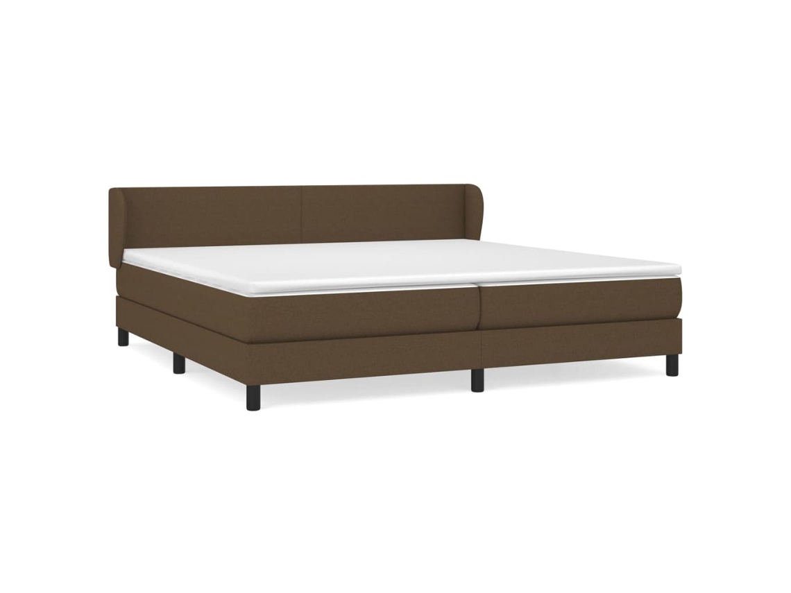 Box Spring Bed, Box Spring Beds Vidaxl Marrom Tecido (200 X 200 Cm)